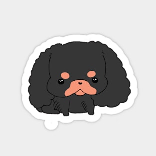 Kawaii Cavalier King Charles spaniel - Black and Tan Sticker